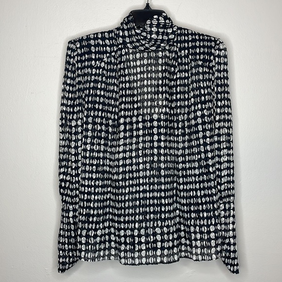 ba&sh | Sheer Mock Neck Top - Picture 4 of 10